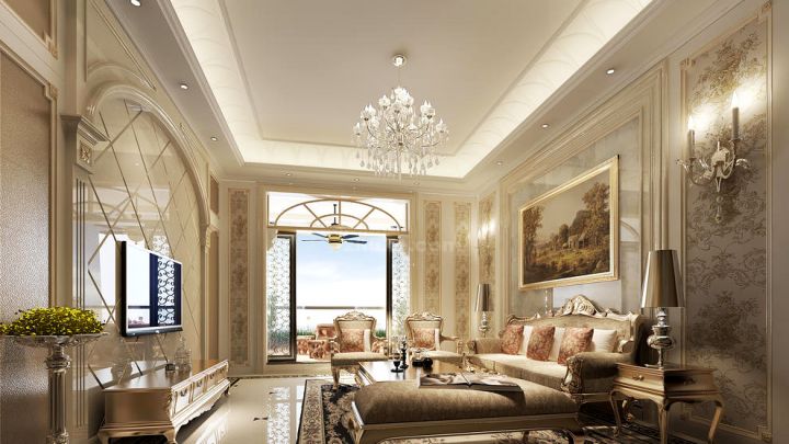 時代帝景后現(xiàn)代三室兩廳一衛(wèi)裝修效果圖