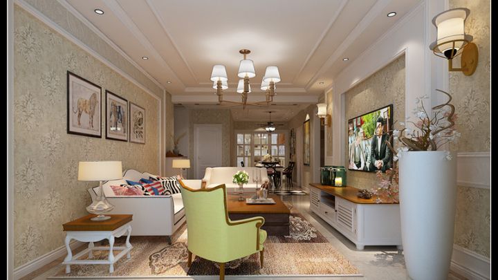 海棠公館三期美式裝修案例