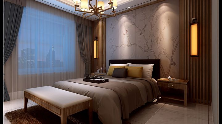 特變世紀(jì)廣場(chǎng)新中式裝修案例