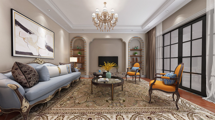 藍(lán)灣小鎮(zhèn)美式裝修案例