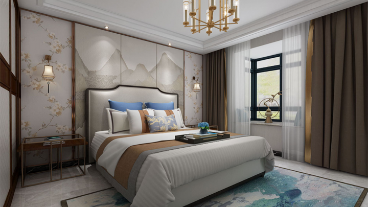 世紀(jì)花園康樂新中式裝修案例