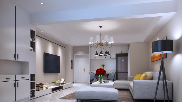 天一海尚陽光兩室兩廳裝修案例